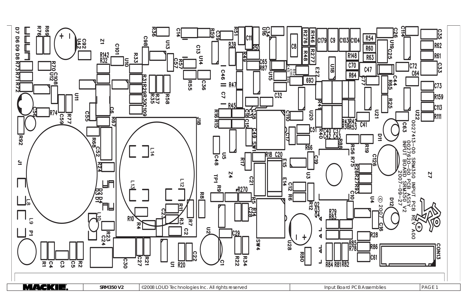 Mackie SRM350 V2 Schematic