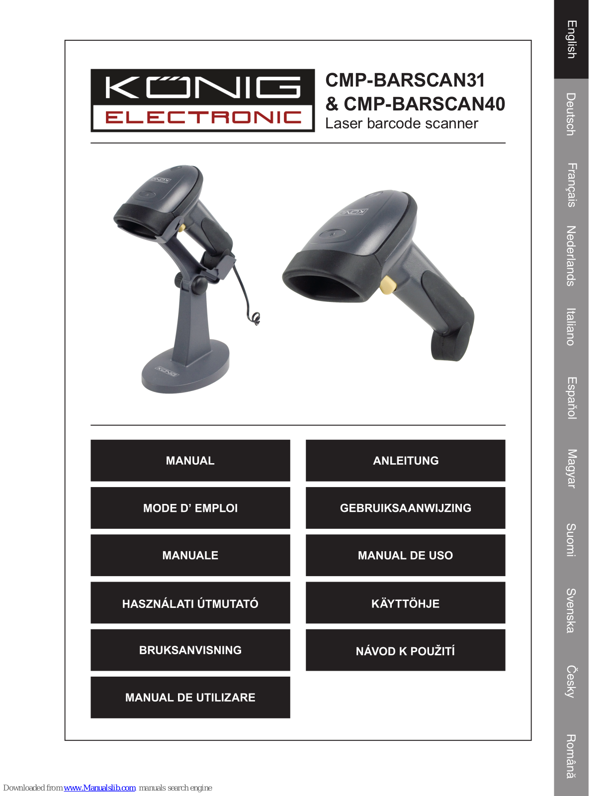 Konig CMP-BARSCAN31, CMP-BARSCAN40 User Manual