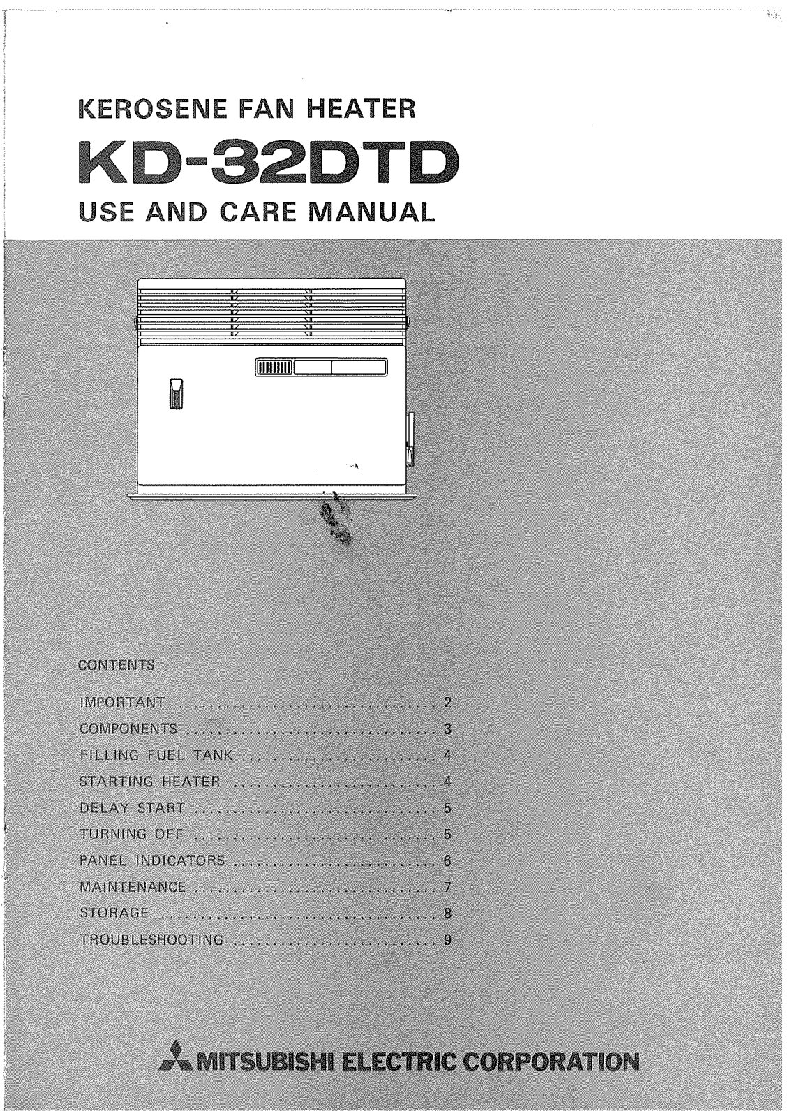 Mitsubishi Electronics KD32DTD User Manual