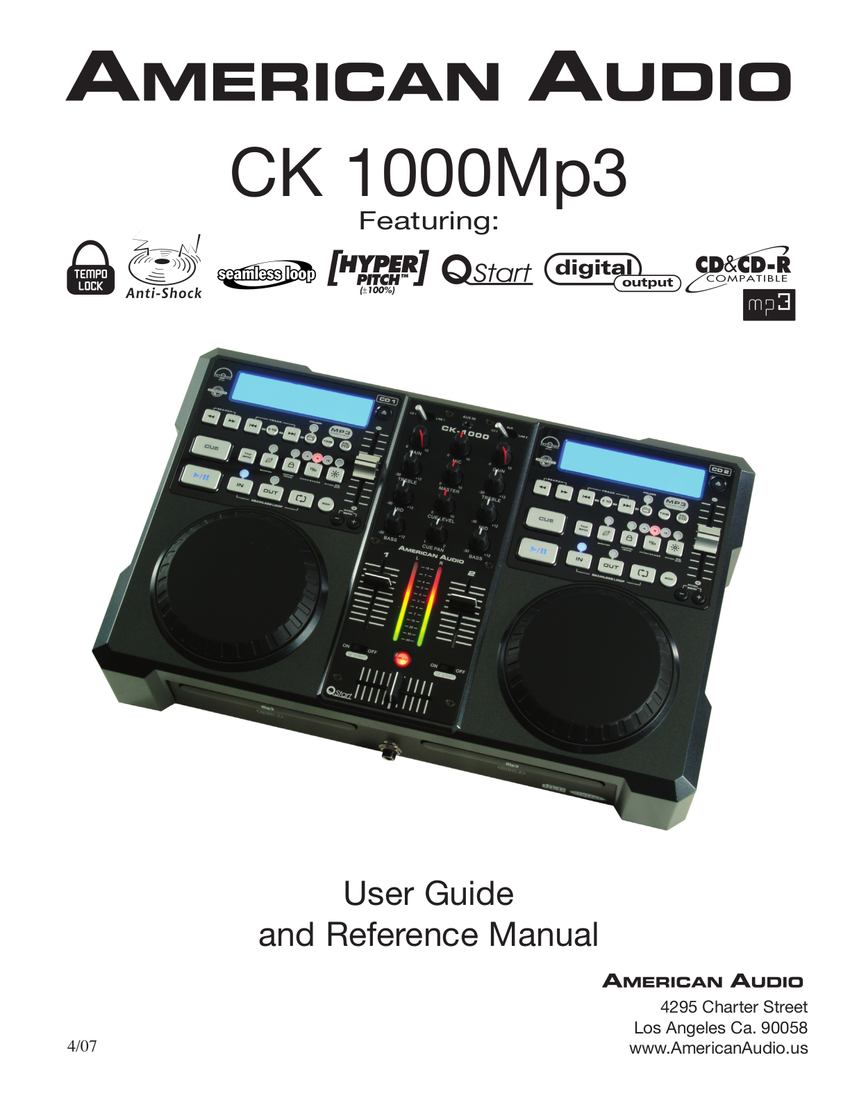 American Audio CK 1000-MP3 User Manual