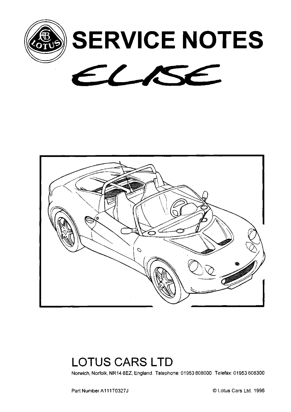 Lotus Elise S1, Elise Service Notes - ManualMachine.com