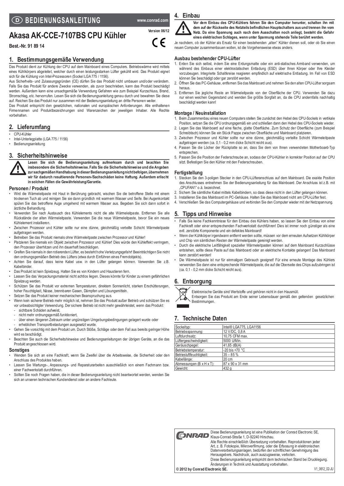 Akasa AK-CCE-7107BS User guide - ManualMachine.com
