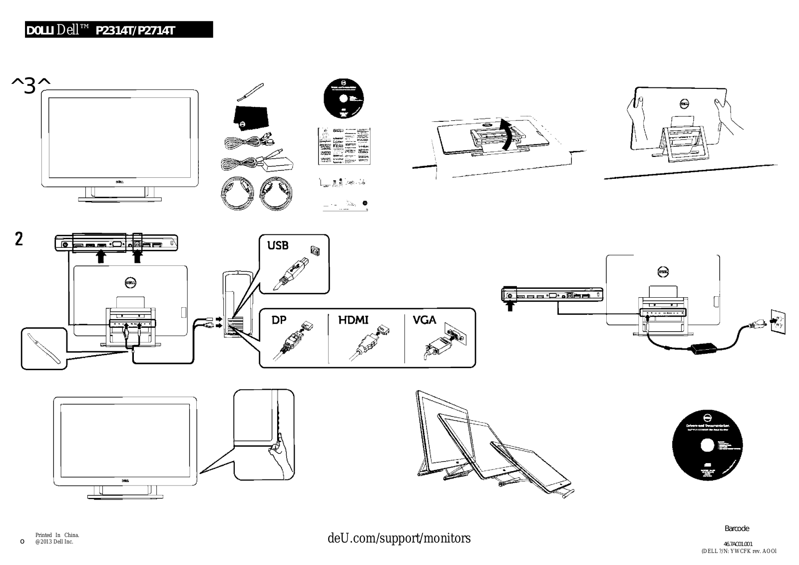 Dell P2314T User Manual