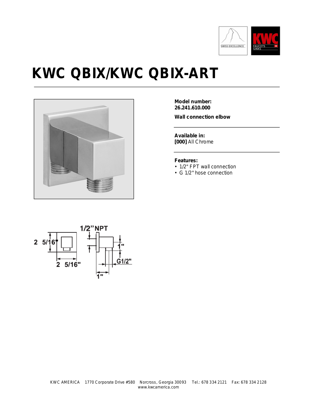 KWC 26.241.610.000 User Manual