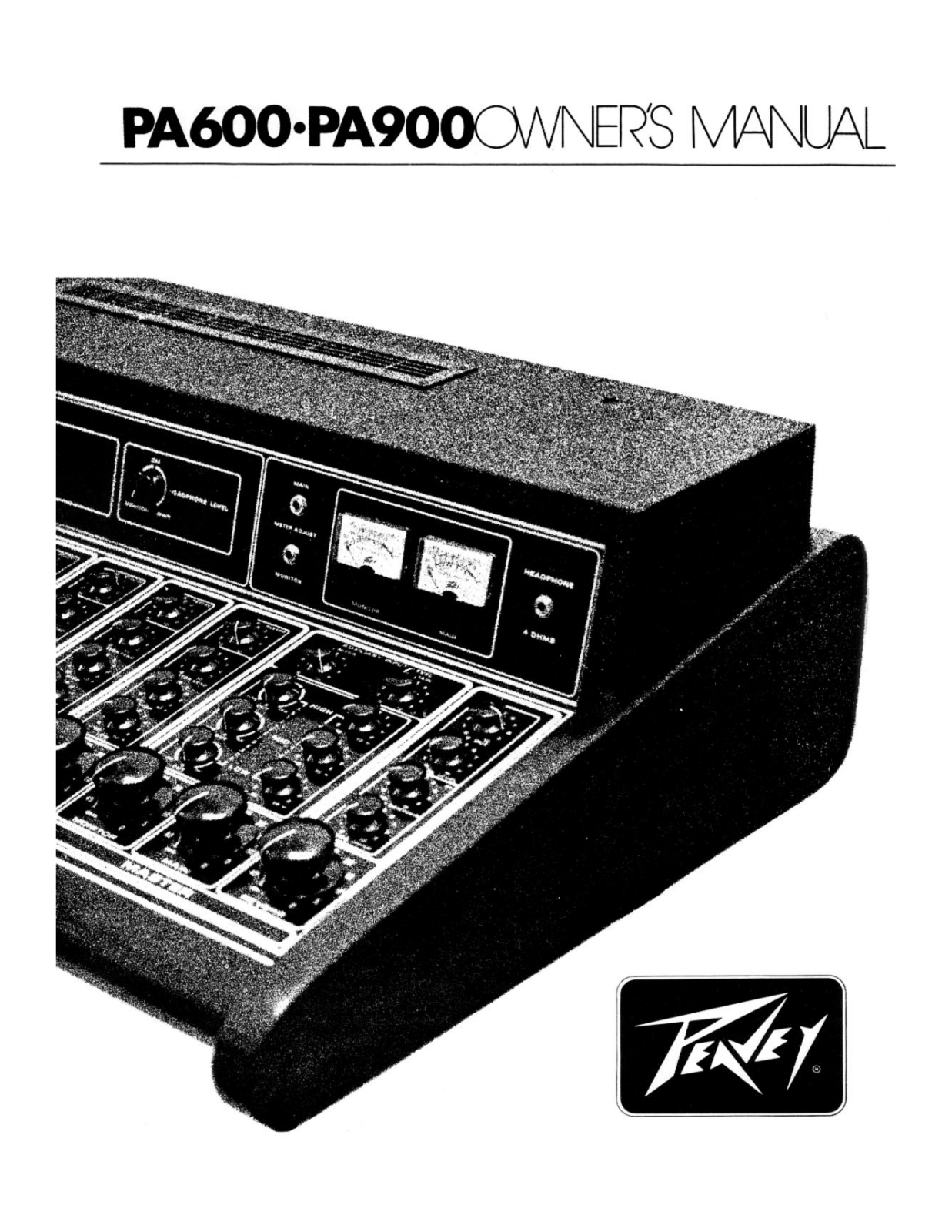 Peavey PA900 Operating guide