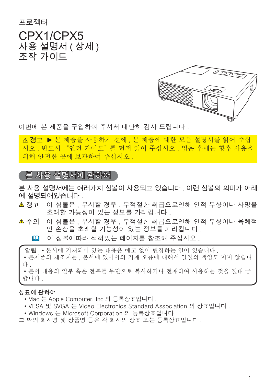 Hitachi CPX5WF User Manual