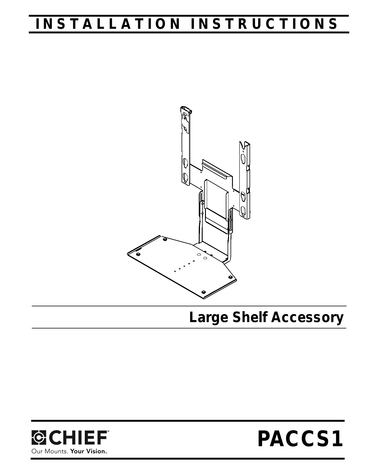 CHIEF PACCS1 User Manual