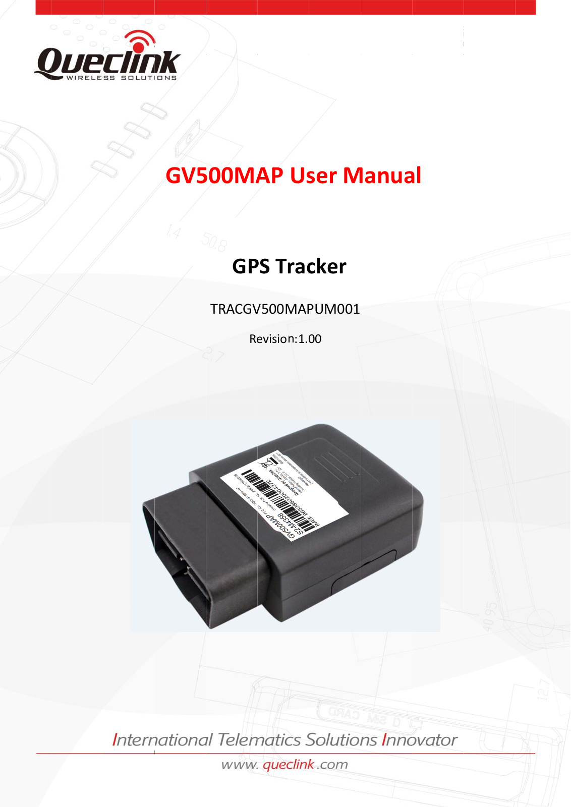 Queclink Wireless Solutions GV500MAP User Manual