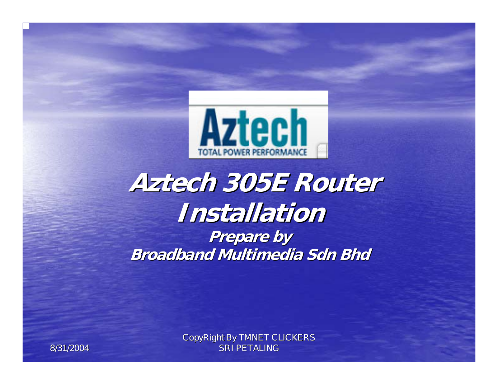 Aztech Systems 305E User Manual