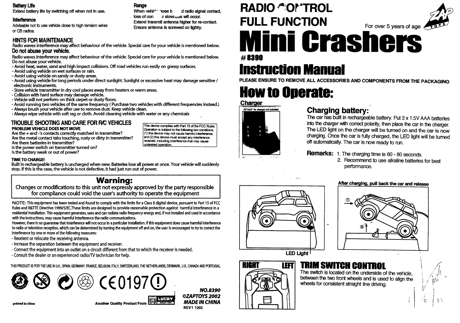 Zaptoys 8390 27 User Manual