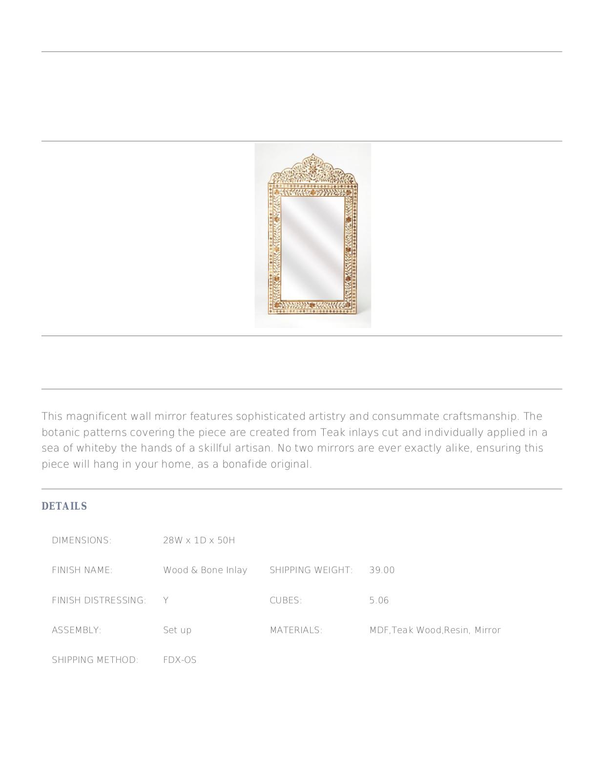 Joss & Main BTL7028 Specifications - ManualMachine.com