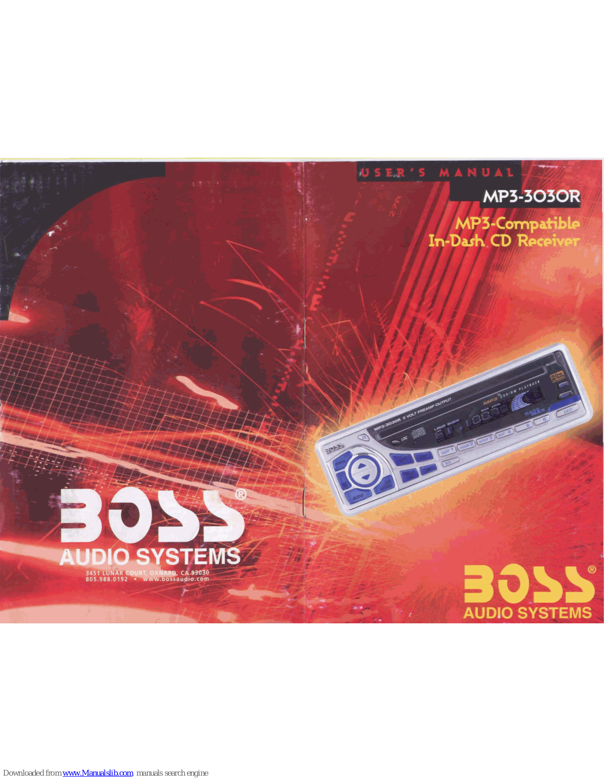 Boss MP3-3030R User Manual