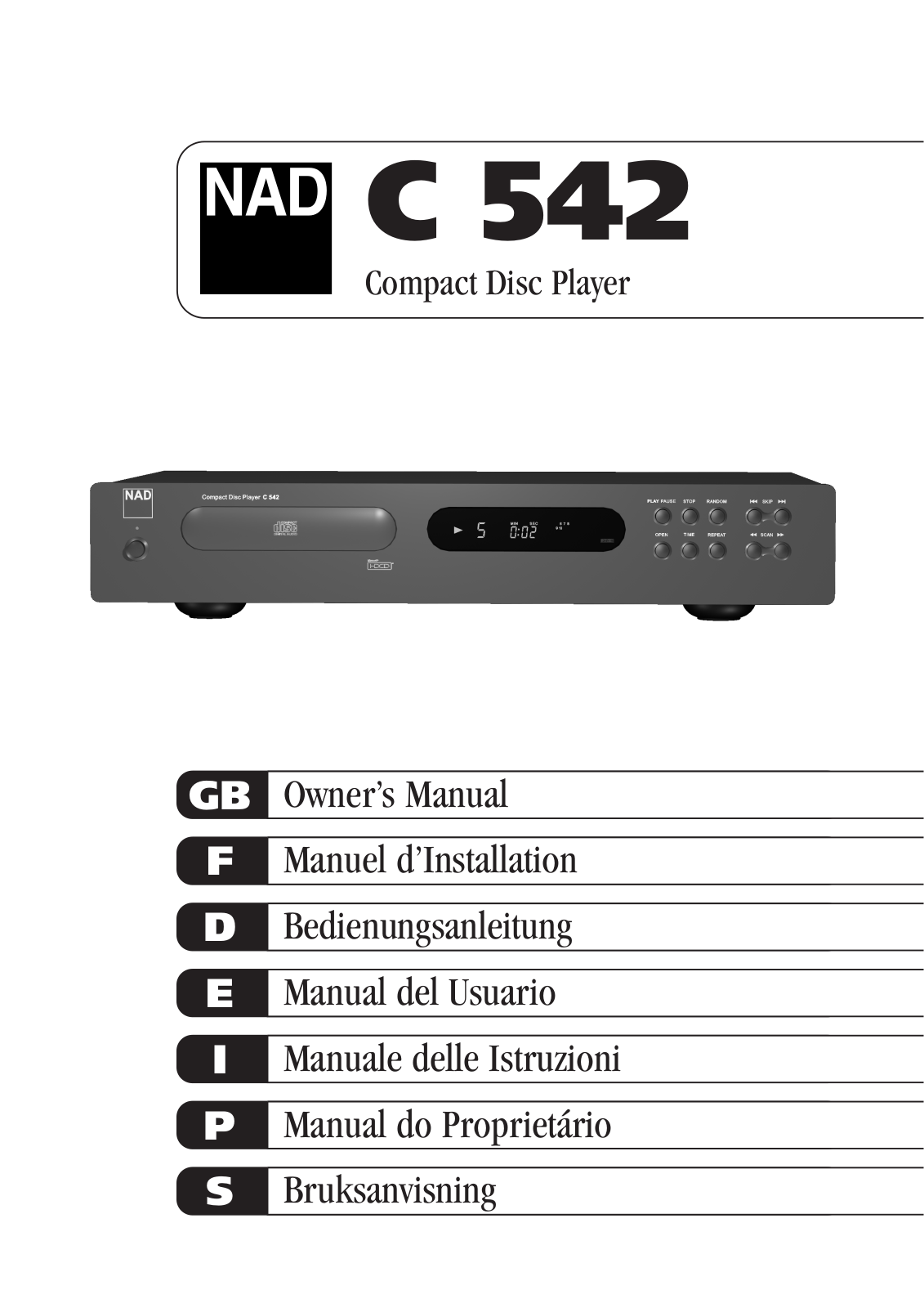 NAD C 542 User Manual