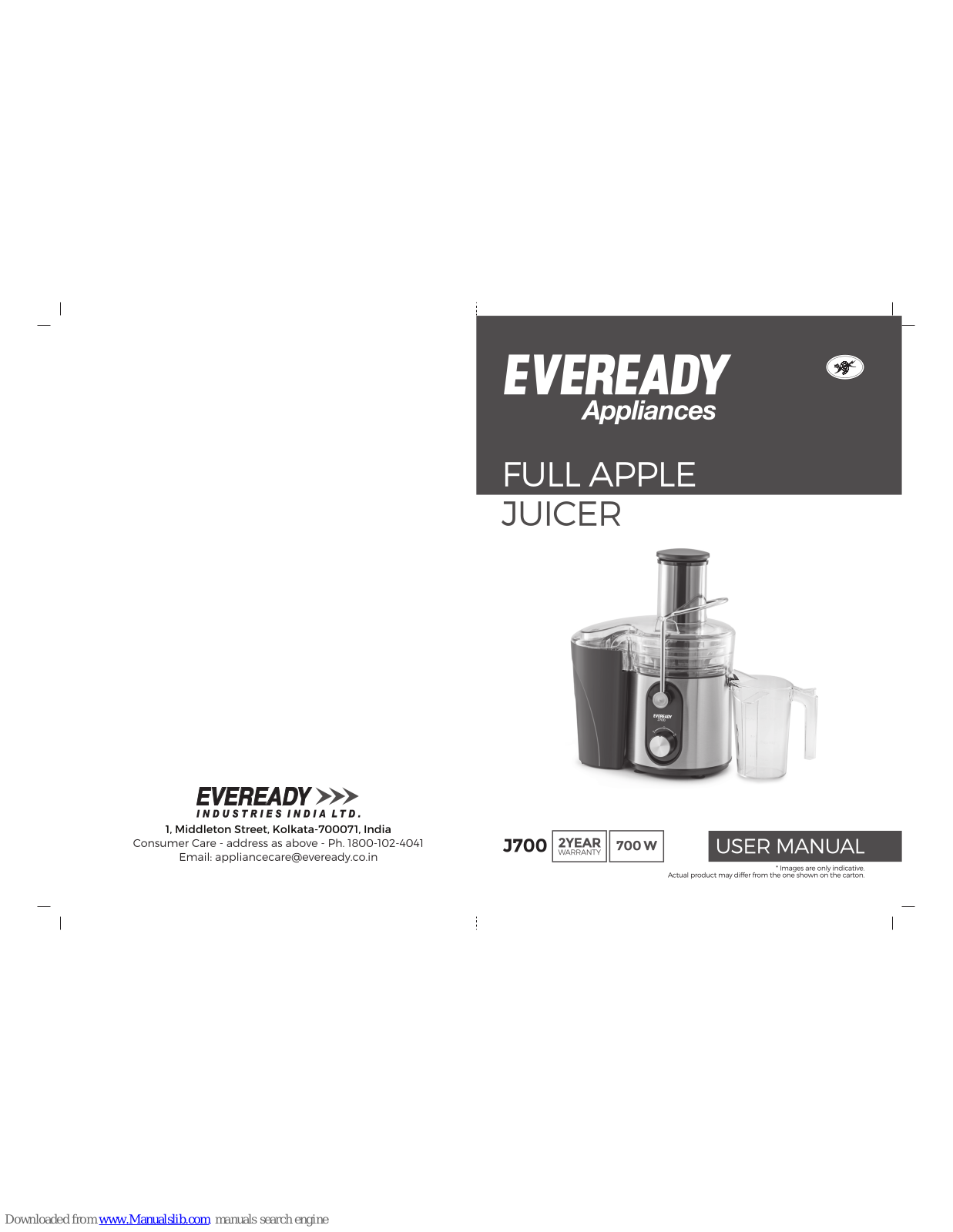 EVEREADY J700 User Manual