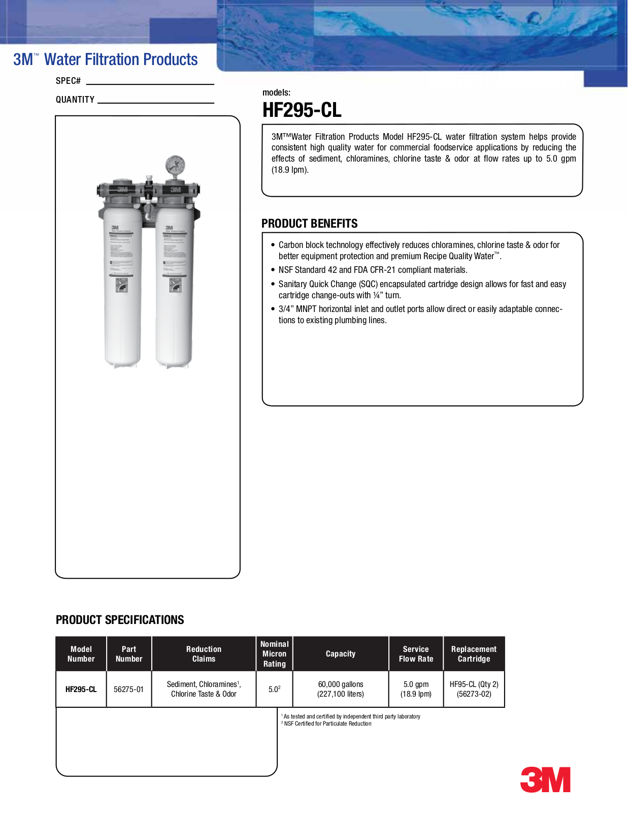 3M HF295-CL User Manual