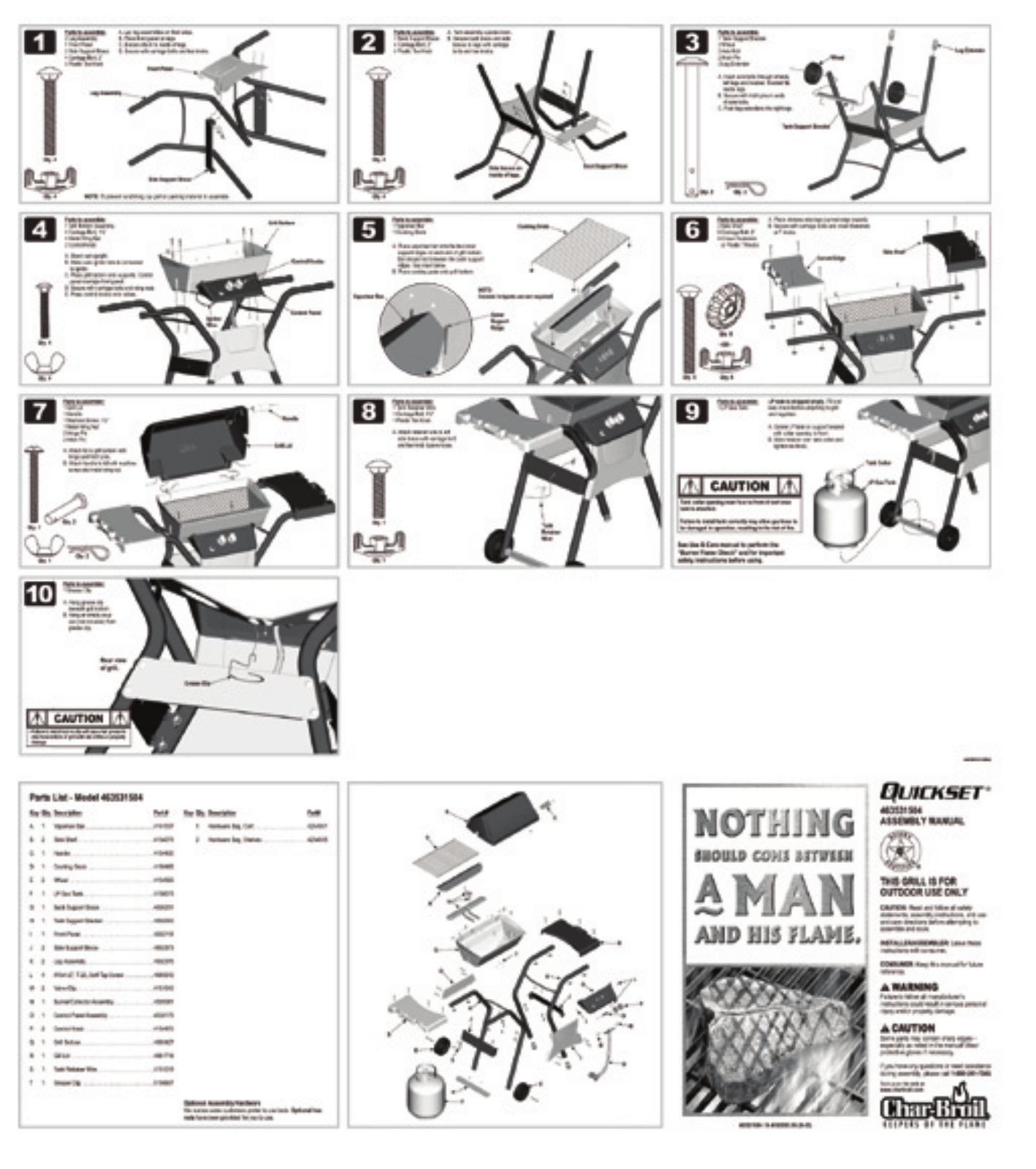 Charbroil 463531504 Owner's Manual