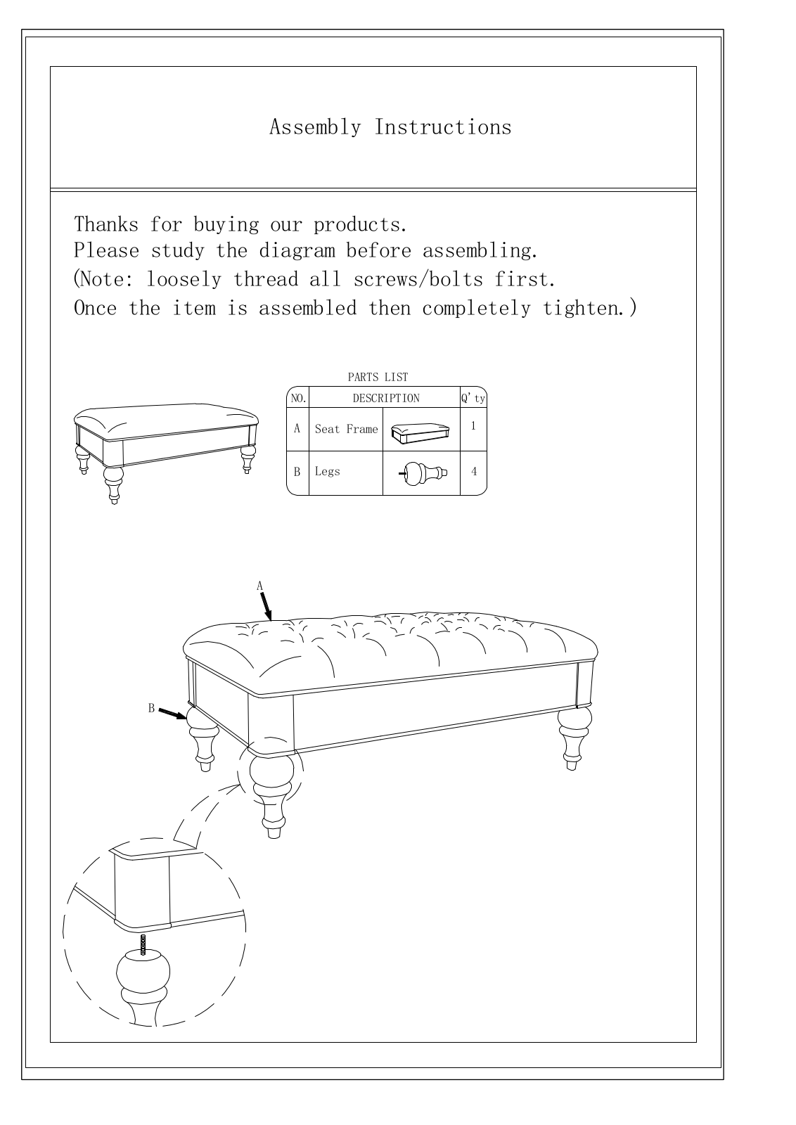 Alcott Hill ALTH8230 Assembly Instructions - ManualMachine.com