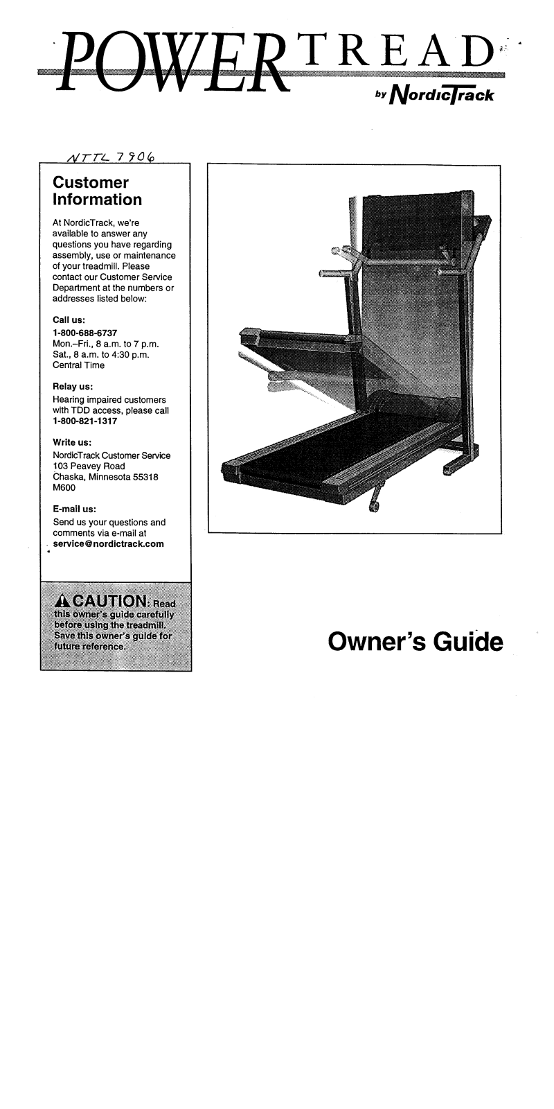 NordicTrack NTTL79060 Owner's Manual