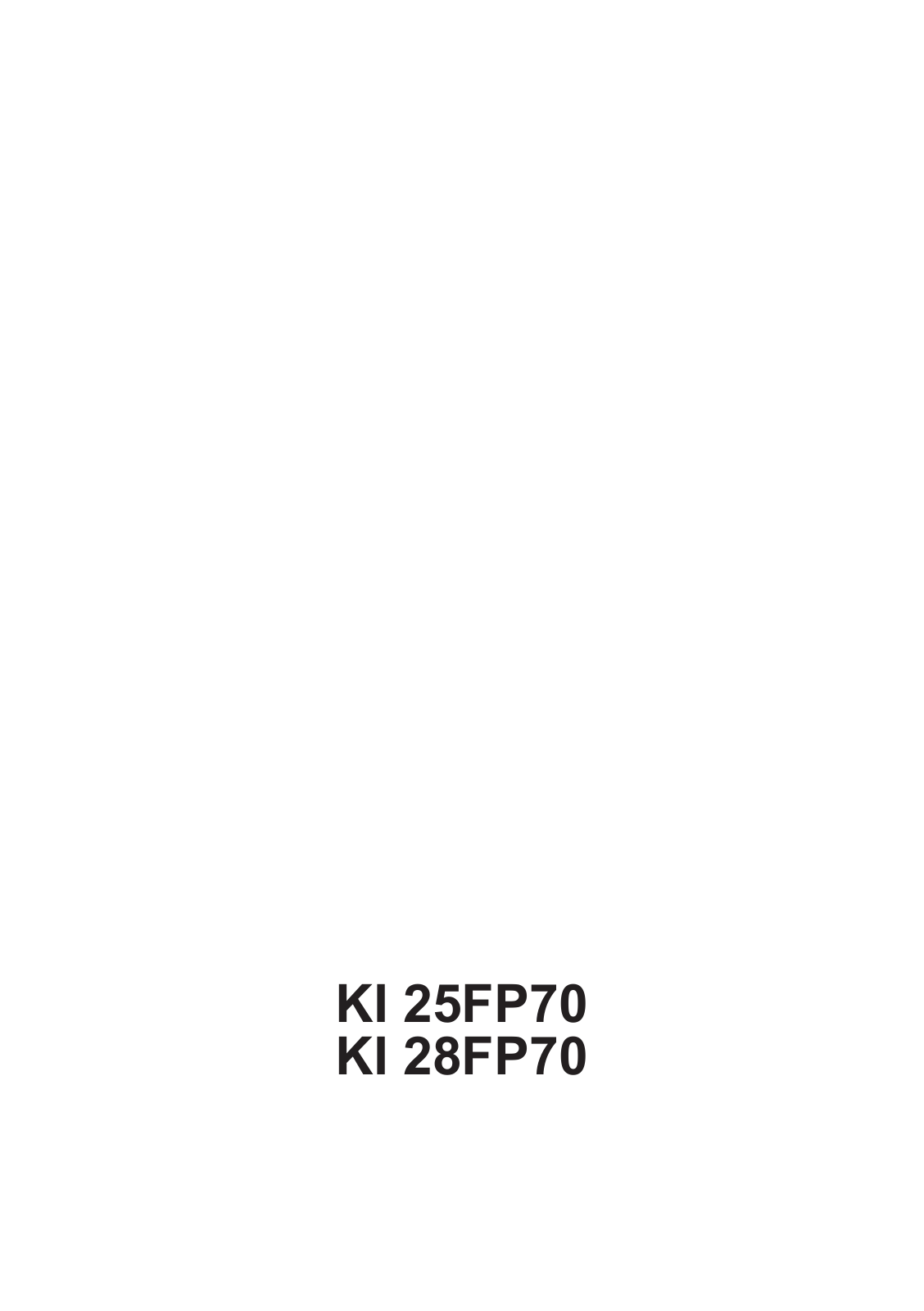 Siemens KI28FP70 User Manual