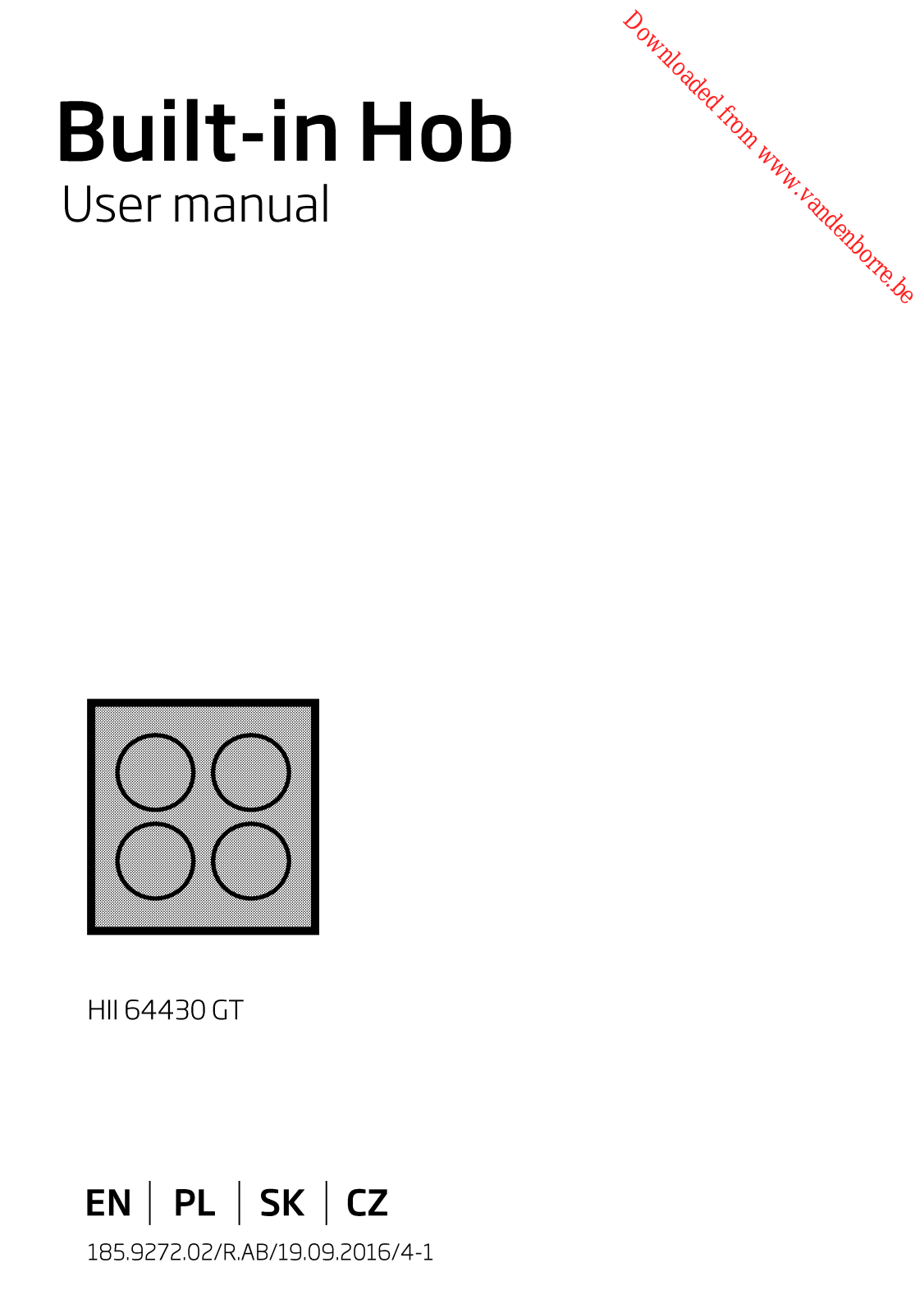 BEKO HII 64430 GT User Manual