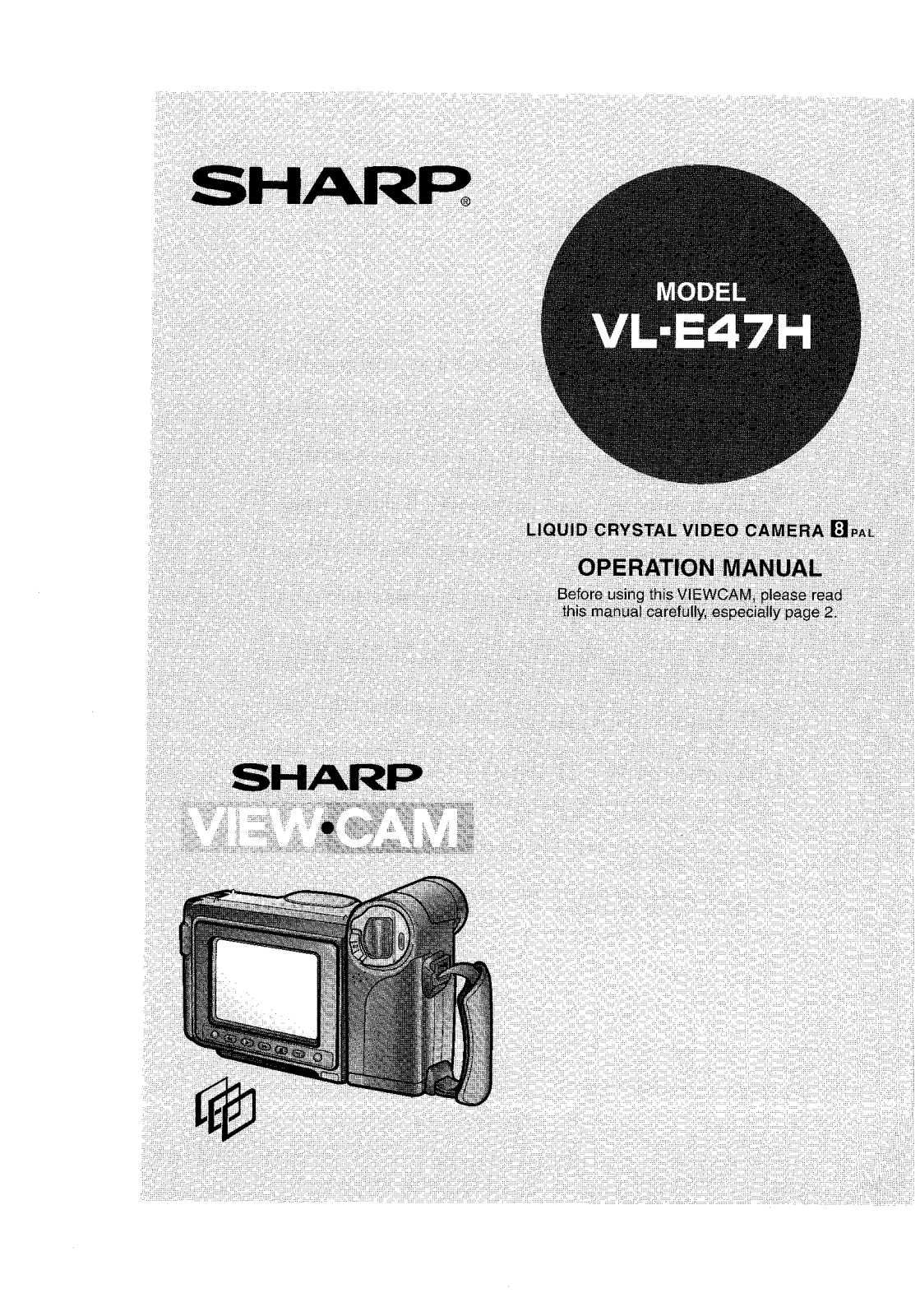 Sharp VL-E47H User Manual