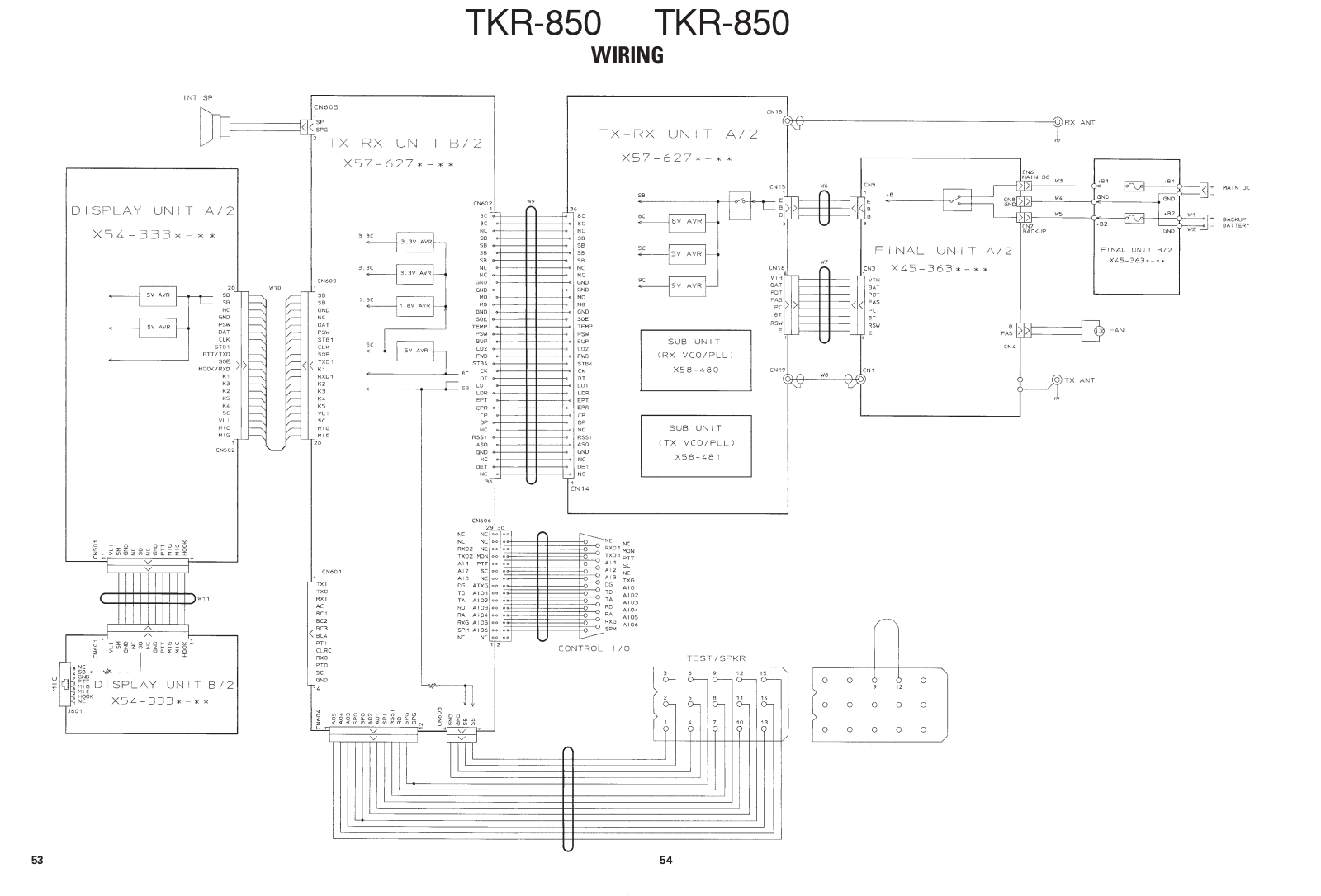 Kenwood TKR-850 Schematics 1