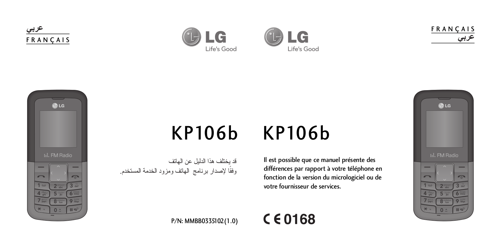 LG KP106B Owner’s Manual