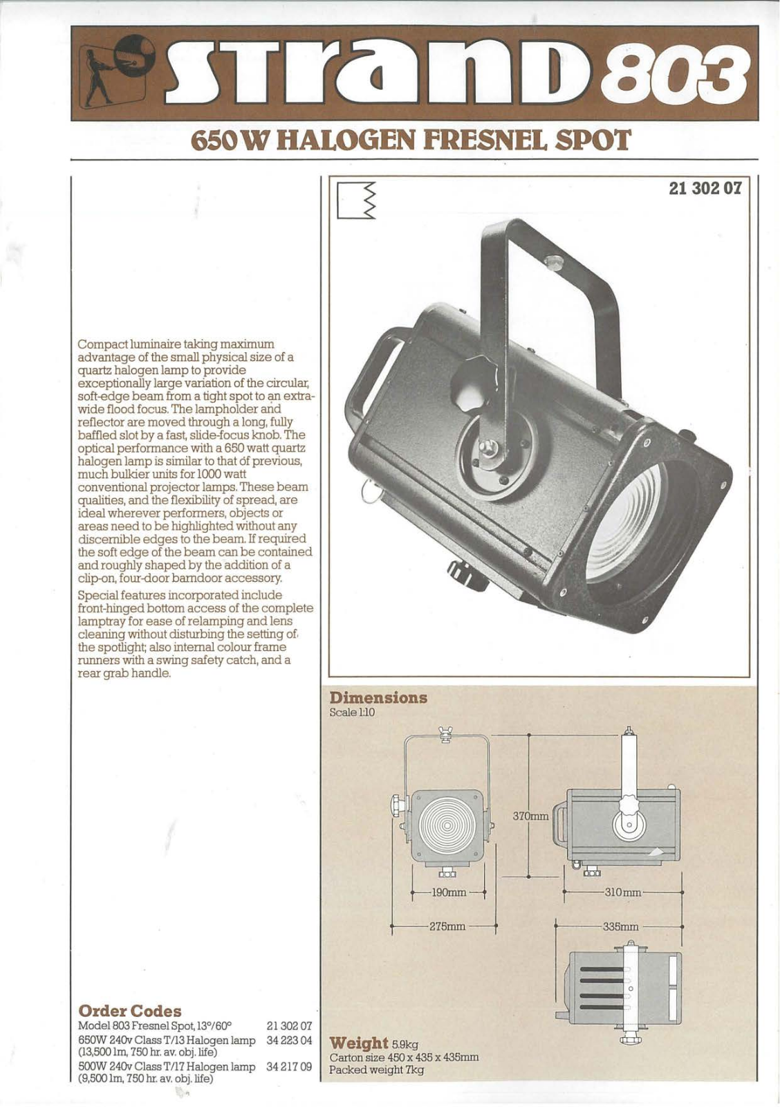 Strand Patt.803 Datasheet - ManualMachine.com