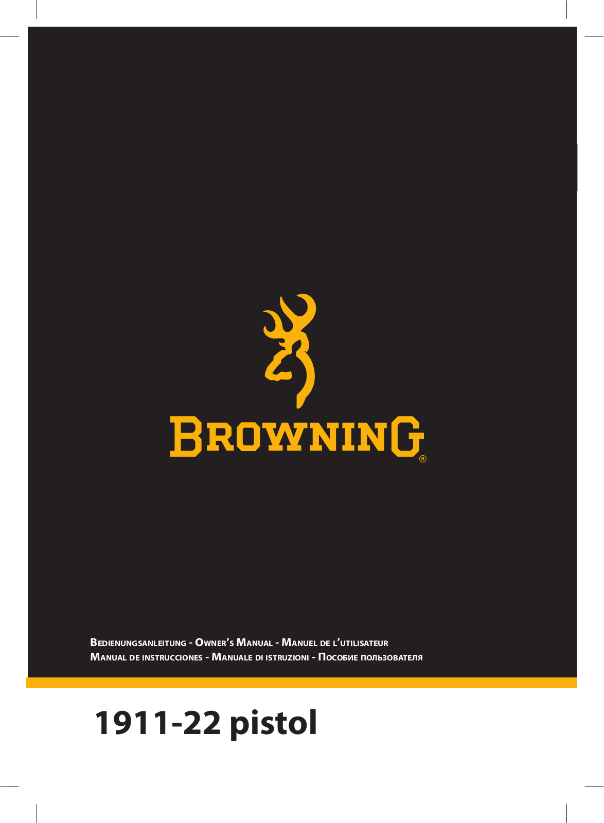 BROWNING 1911-22 User Manual