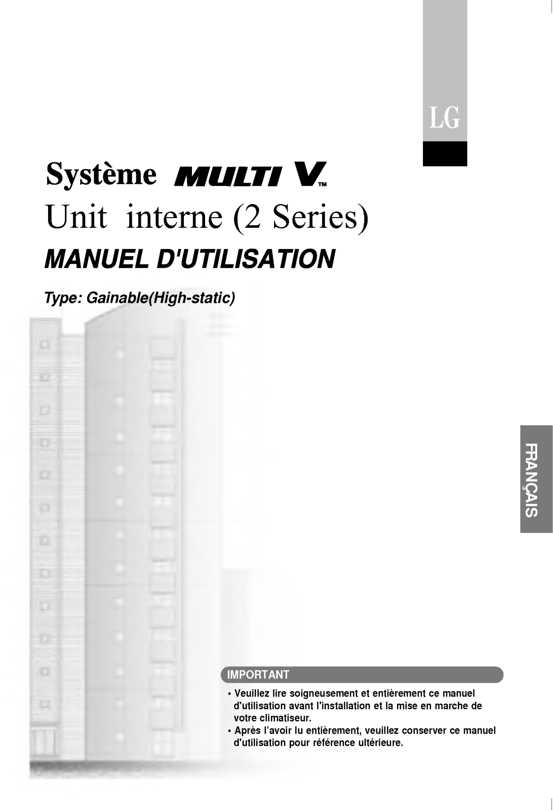 LG ARNU07GBHA2, ARNU15GBHA2, ARNU24GBHA2, ARNU36GBGA2, ARNU42GBGA2 User Manual