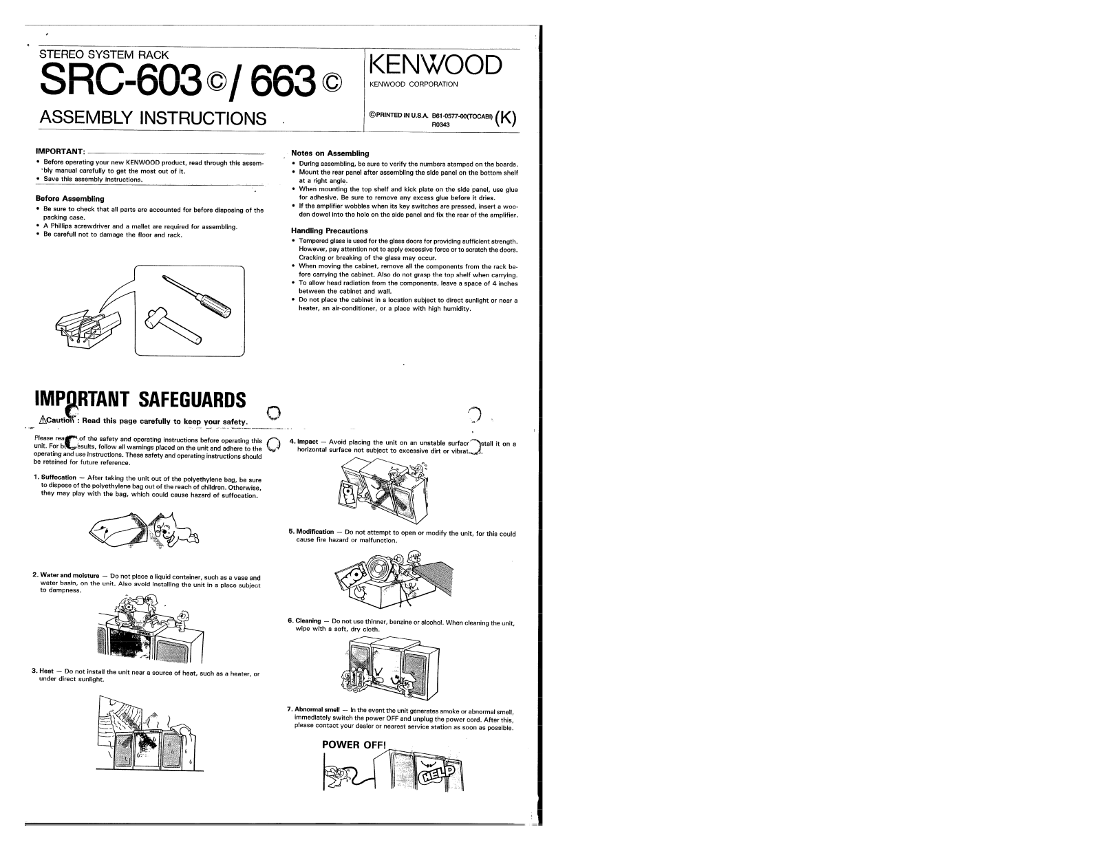 Kenwood SRC-603, SRC-663 User Manual