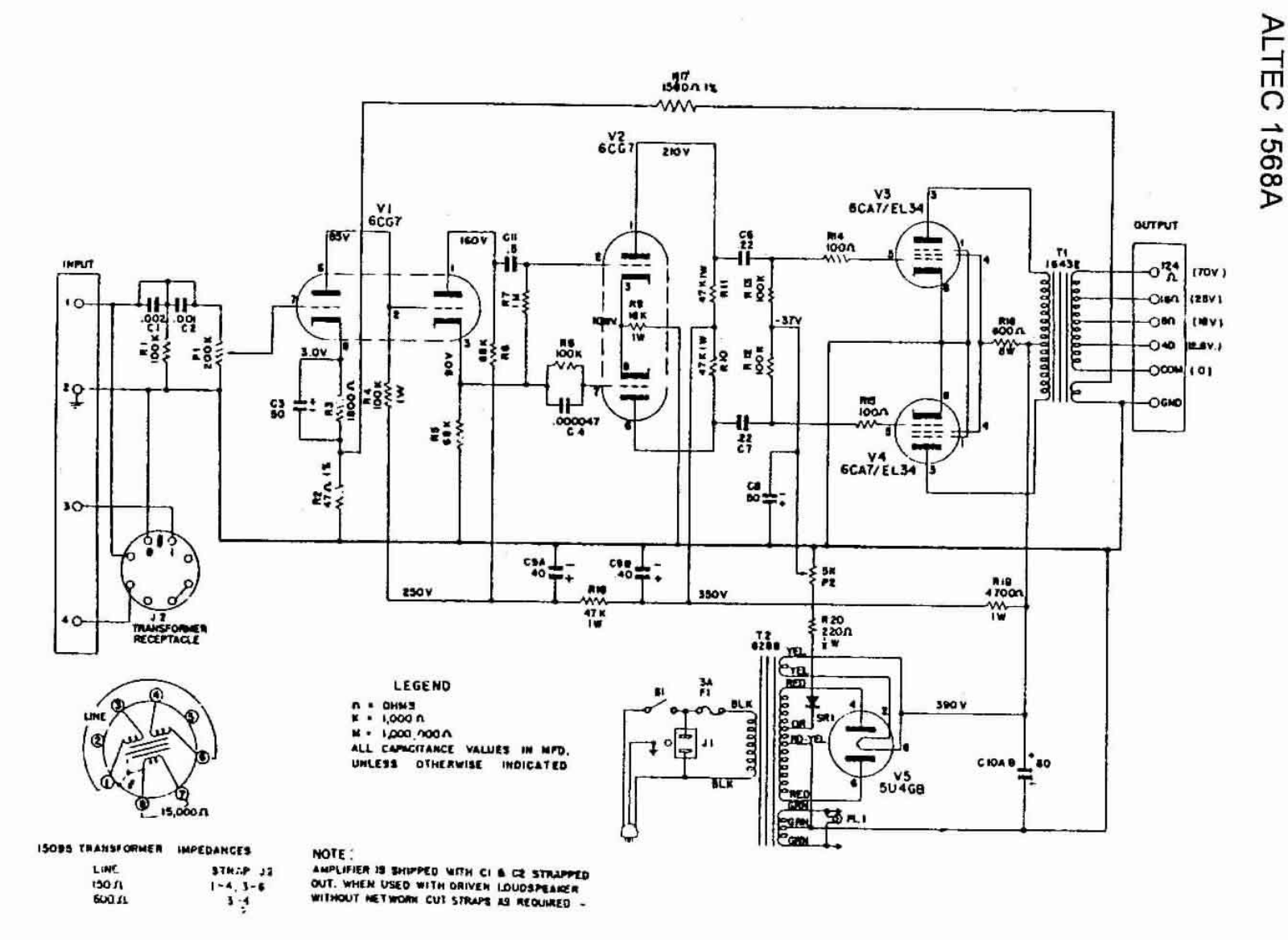 Altec 1568a schematic