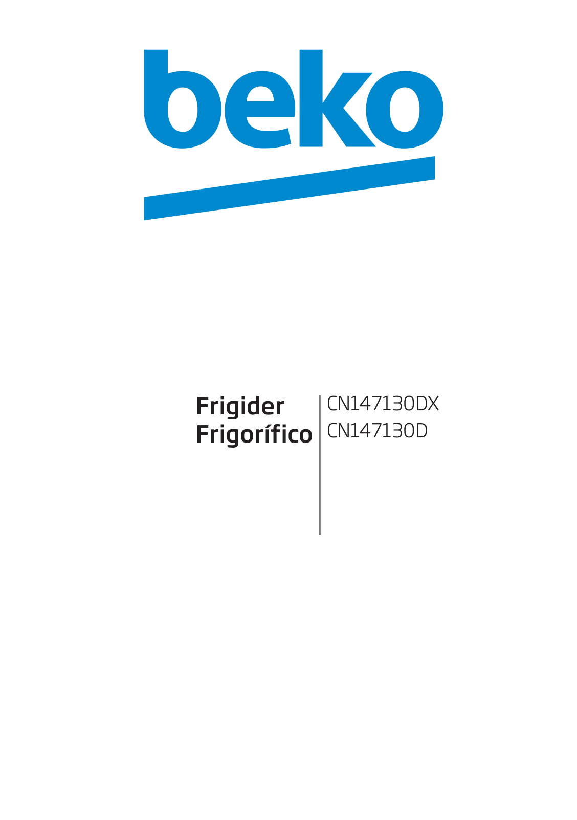 Beko CN147130DX, CN147130D User manual