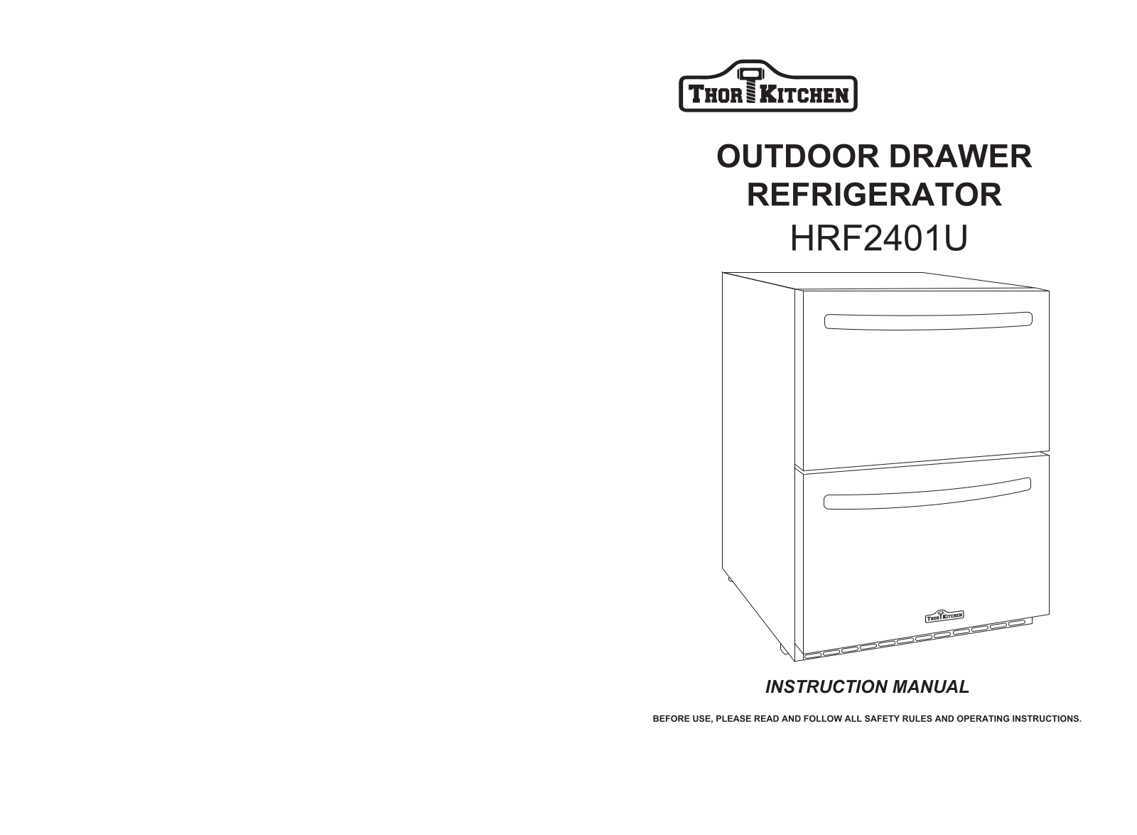 Thor HRF2401U User Manual