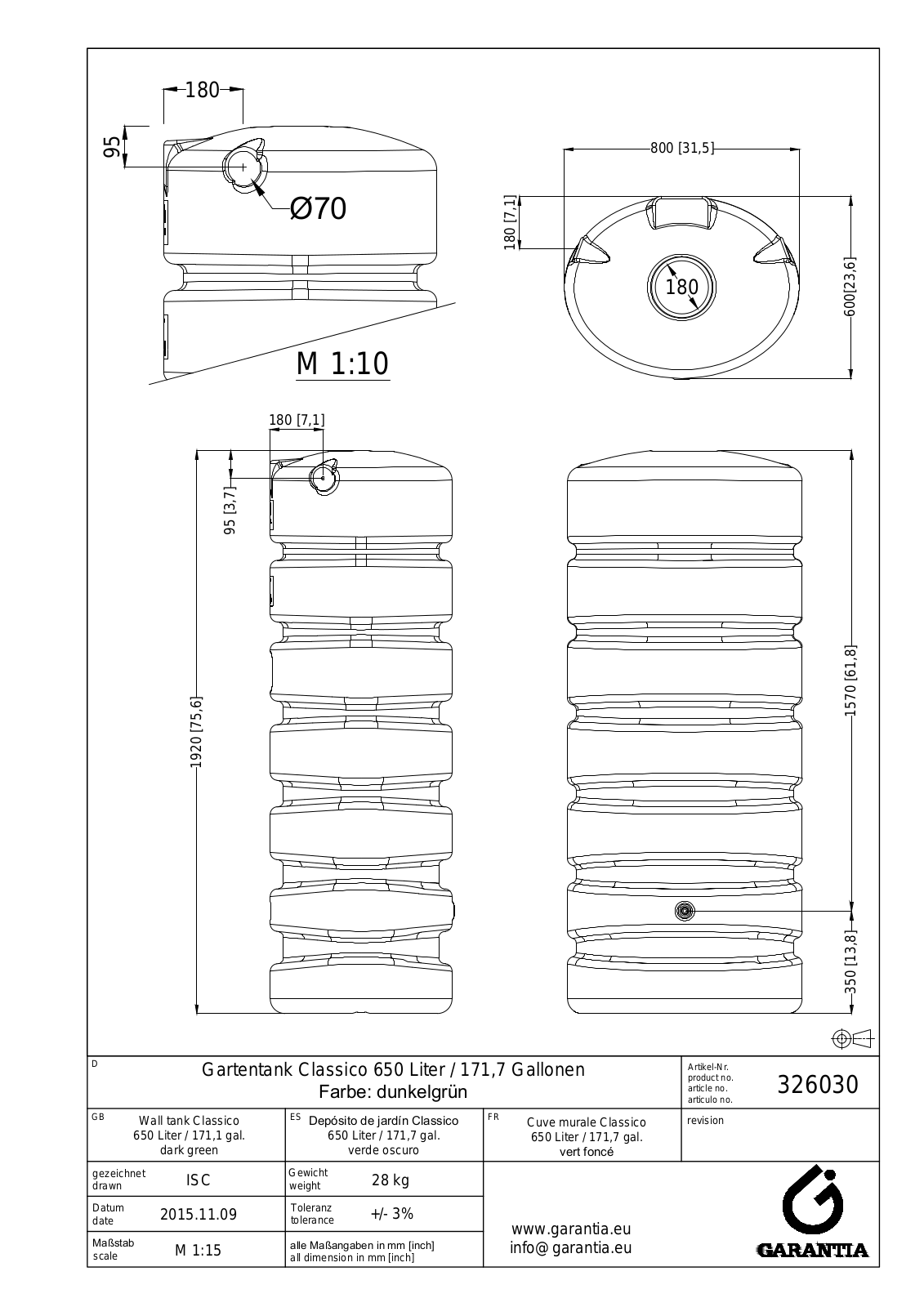 Garantia Classico 650 Liter-171 Schematic