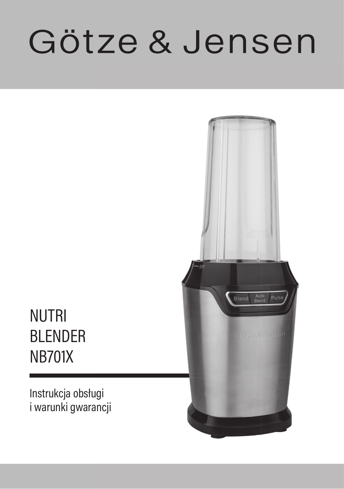 GOTZE & JENSEN NB701X User guide - ManualMachine.com