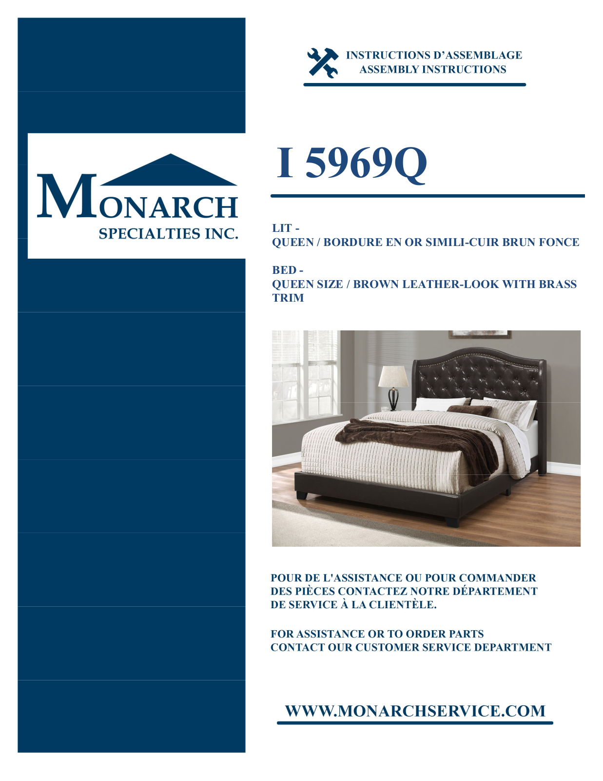 Monarch I5969Q Assembly Guide