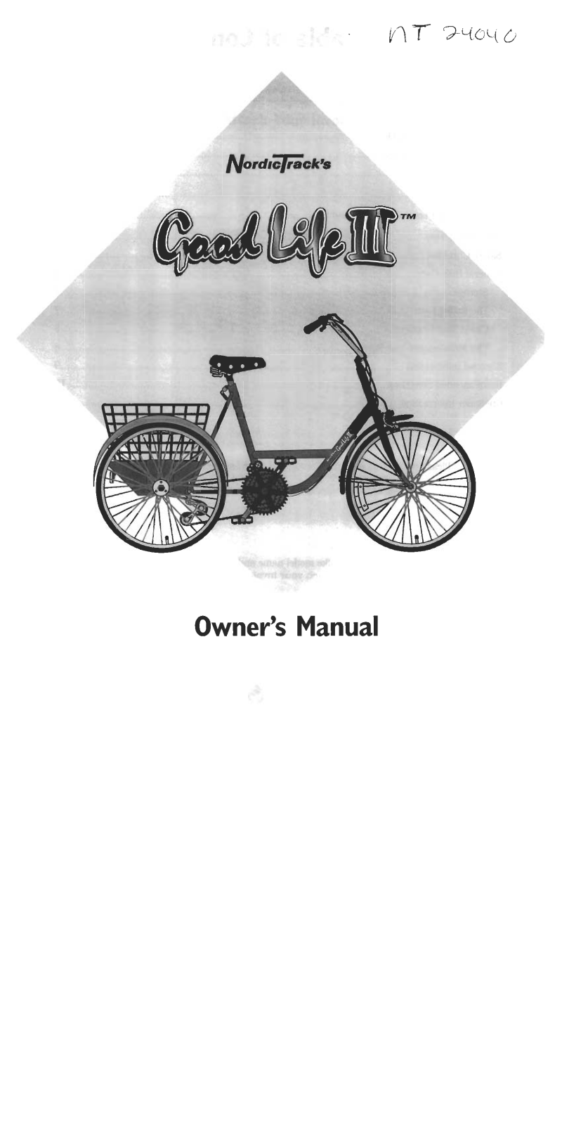 NordicTrack NT240400 Owner's Manual