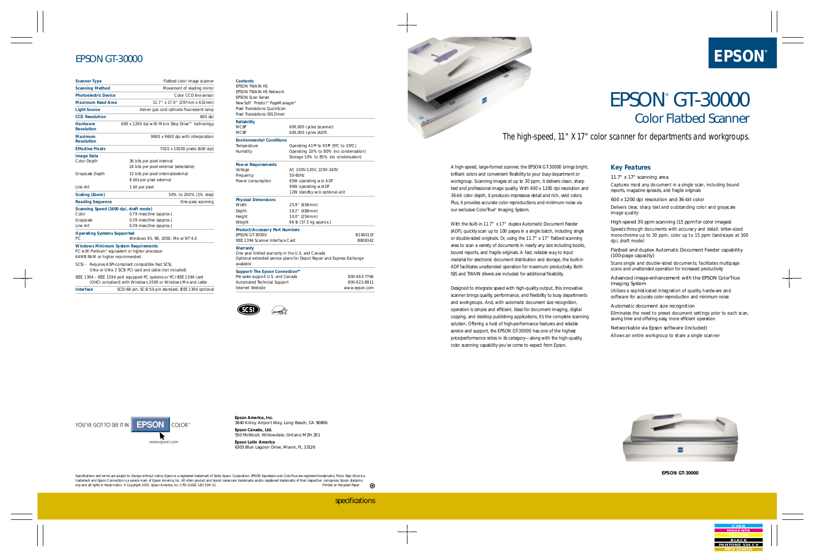 Epson GT-30000 Product Brochure