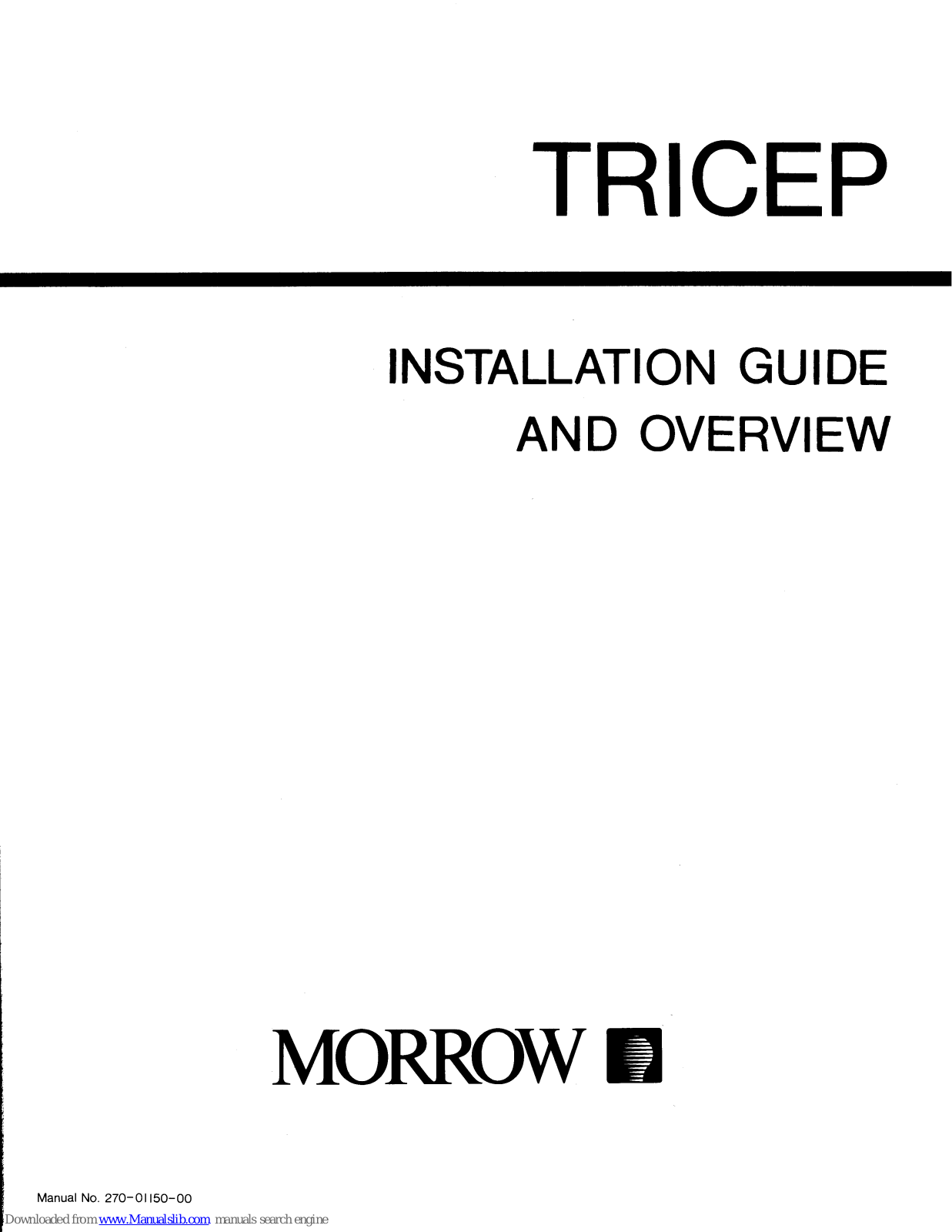 Morrow Tricep Installation Manual