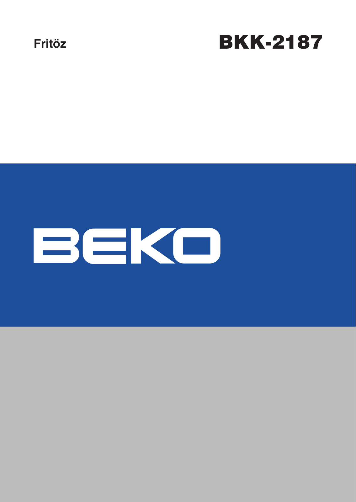 Beko BKK 2187 User Manual