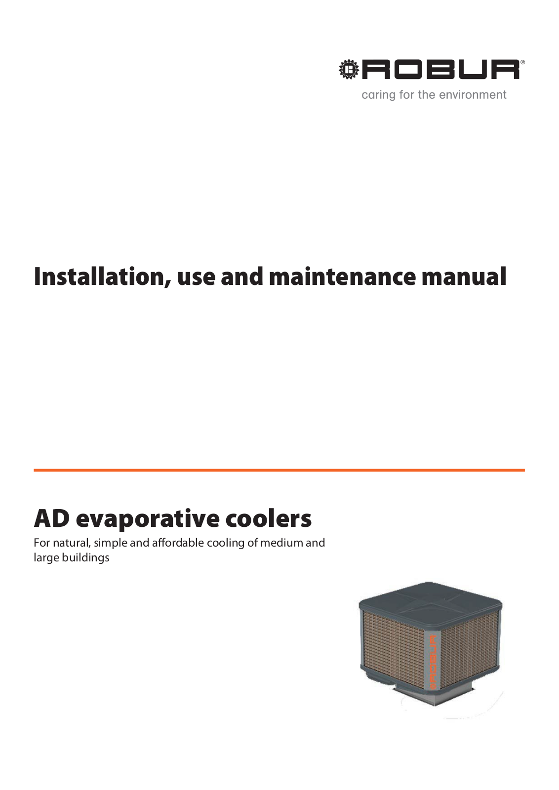 Robur AD, AD14, AD20 Installation, Use And Maintenance Manual - ManualMachine.com