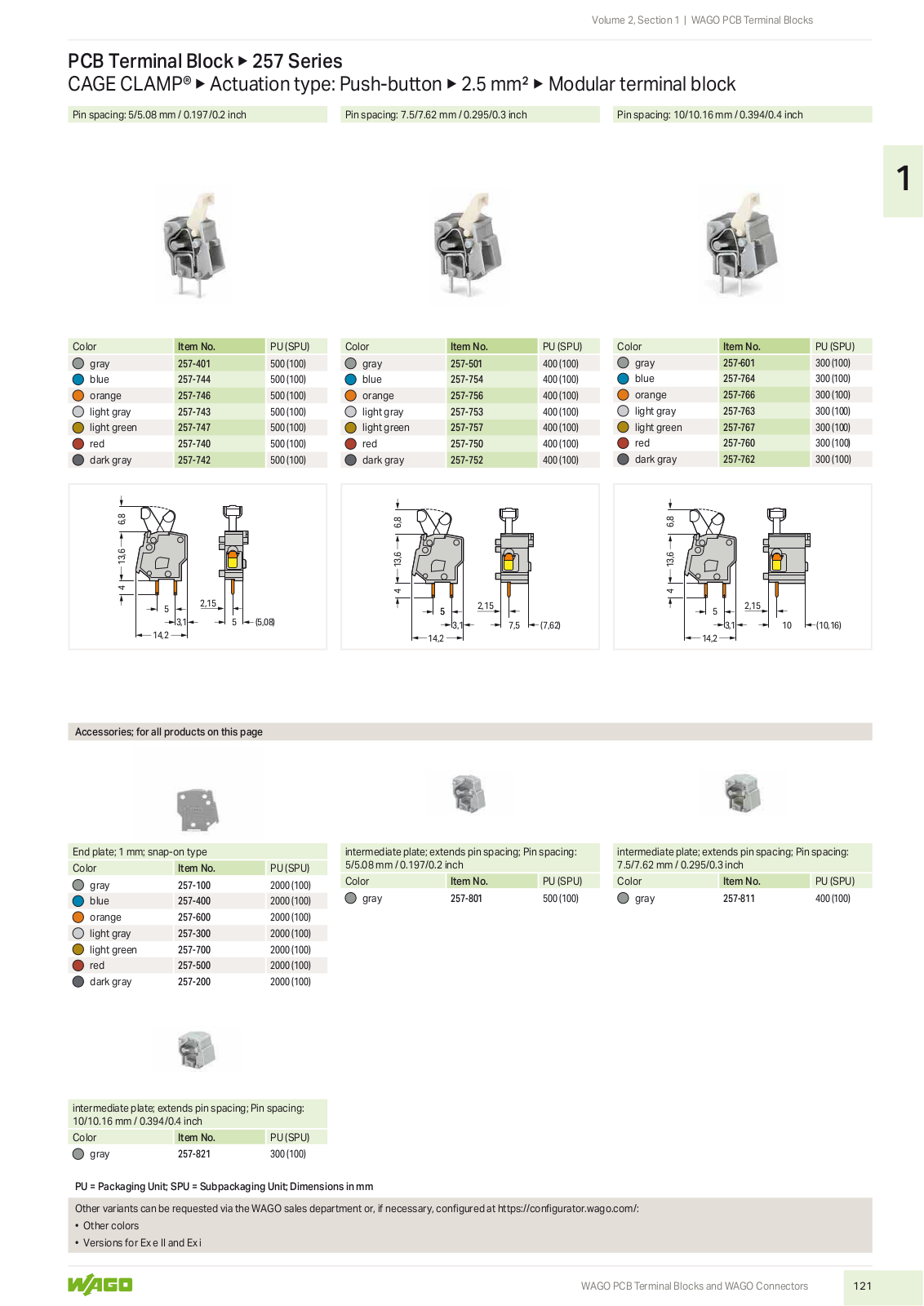 Wago 257 Series Catalog Page