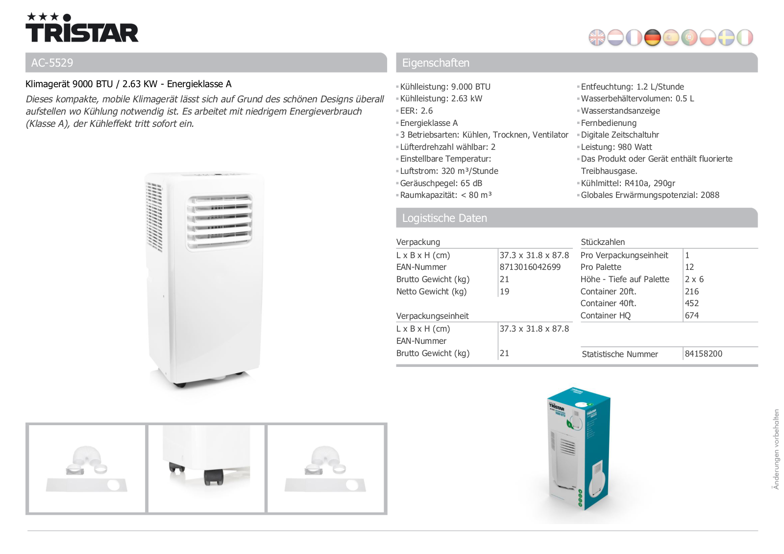 Tristar AC-5529 User Manual