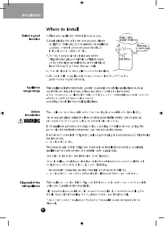 LG GWL3113PS, GWL3112PS User manual