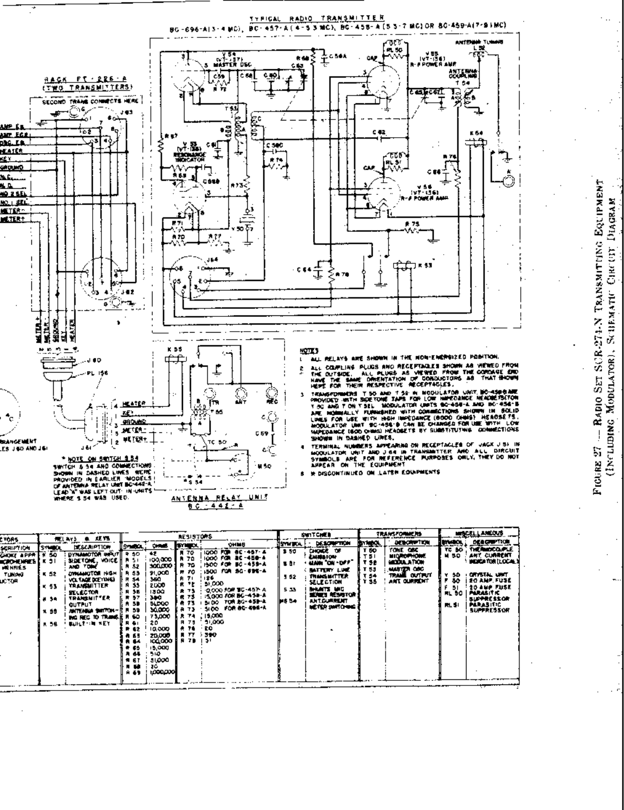 Central Electronics BC-458 Cirquit Diagram