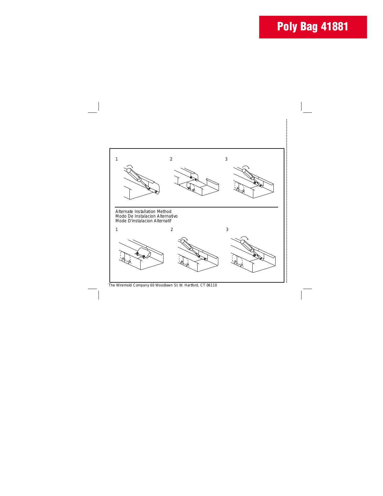 Wiremold 41881 Installation Manual - ManualMachine.com
