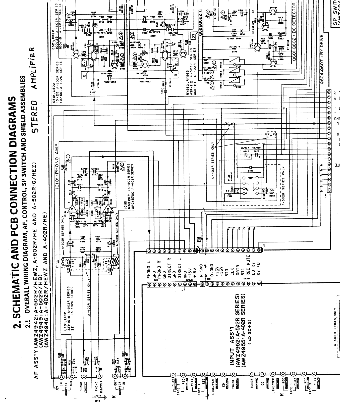 Pioneer A 502R, A 502R-G, A 402R Service Manual