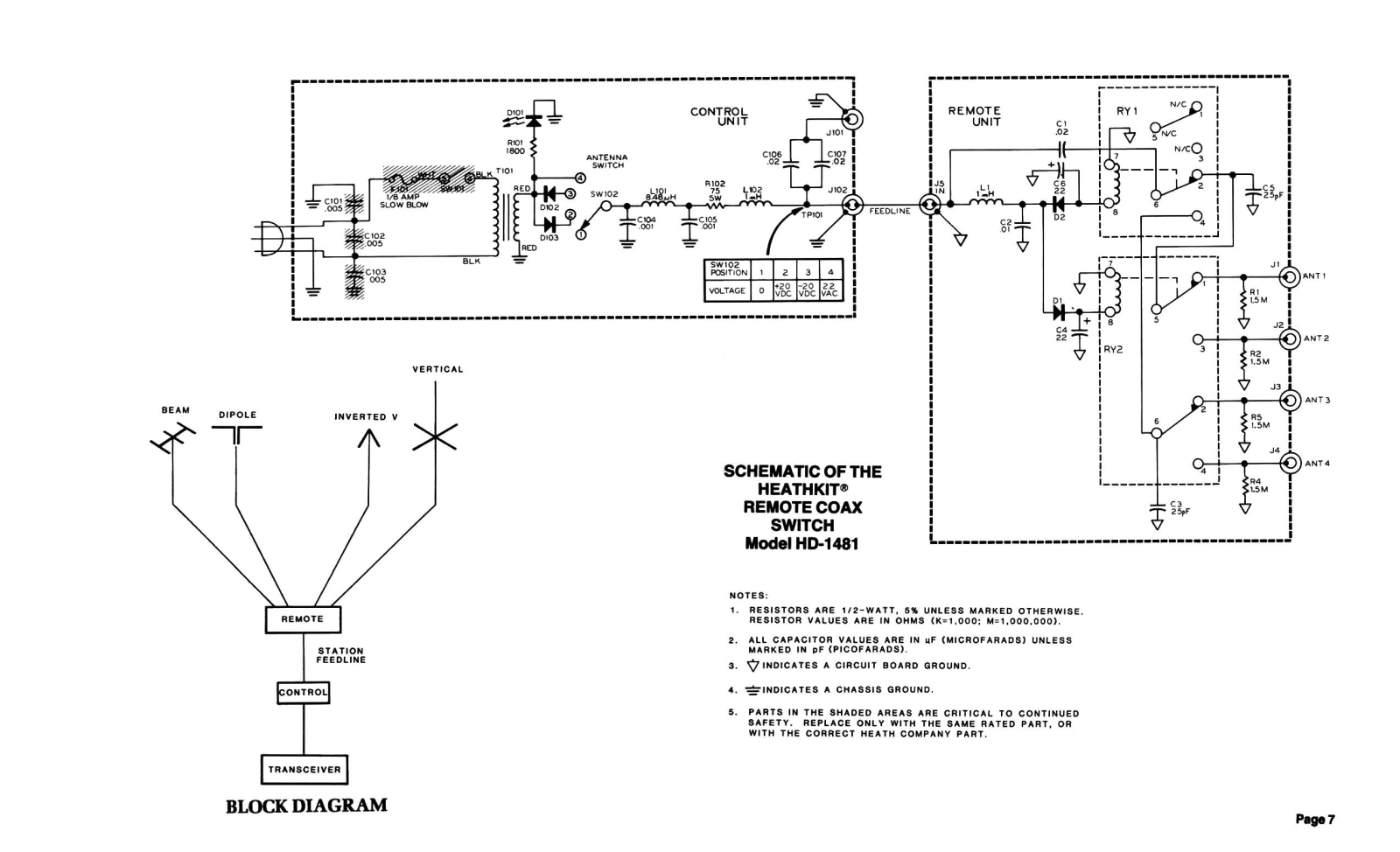 Heath Company HD-1481 Schematic