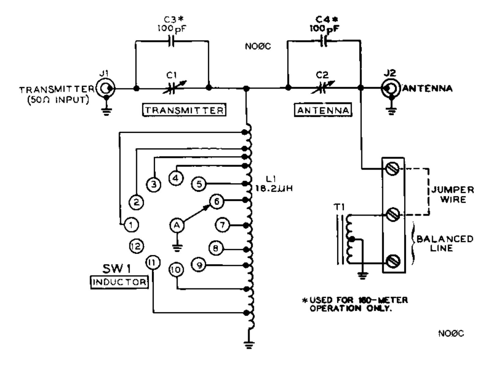 Heath Company HFT-9-QRP Schematic